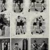 Sports et pratiques sportives, lot de 6 planches 1948 – verso encadré en décoration murale