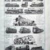 Locomotives à vapeur, électriques et Diesel, planche 1949
