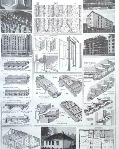nlu2-maisons-architecture-a10 Architecture et construction, planche encyclopédique 1949
