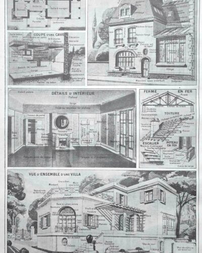 nlu2-maisons-architecture-a20 Architecture et construction, planche encyclopédique 1949