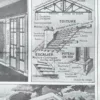 nlu2-maisons-architecture-b22 Architecture et construction, planche encyclopédique 1949 – verso encadré en décoration murale