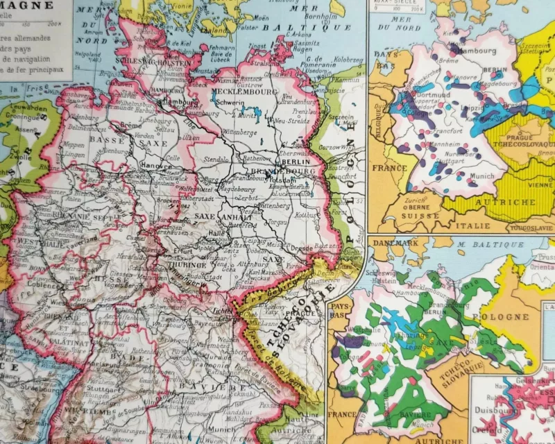 NU11948ALME-R-allemagne-carteB10 Allemagne carte