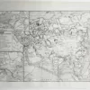 Carte des voies maritimes et aériennes de l'Asie