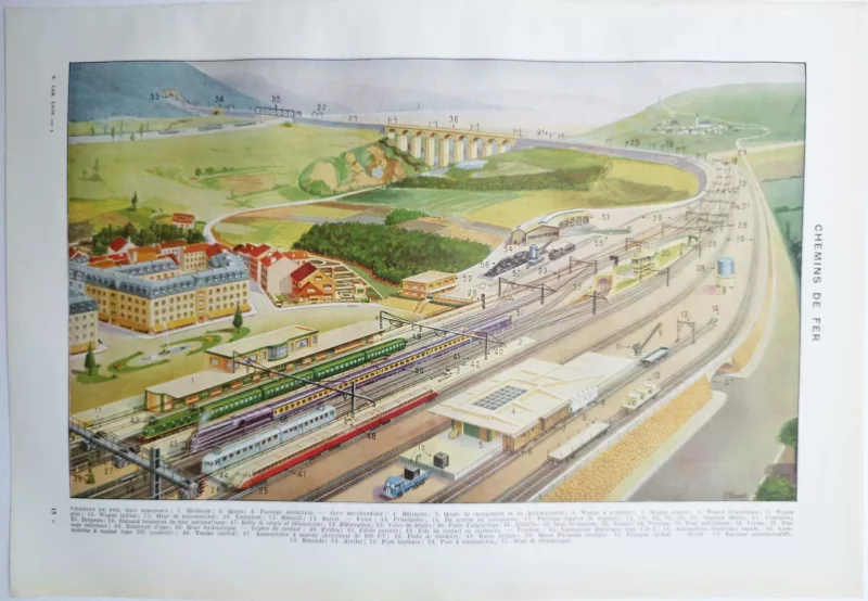NU11948CHEM-R chemins de fer, gares chemins de fer, gares