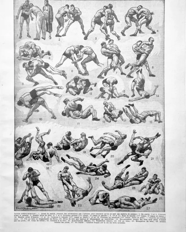 NU21949LUTT-R-Lutte-sports Sport de lutte, techniques de combat