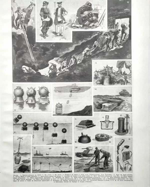 NU21949MINE-R-Mines-Guerre-militaires Mines-Guerre-militaires