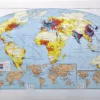 La Terre, populations et ressources mondiales, planche géographique de 1949
