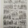 Artillerie, deux planches historiques originales 1948 – planche ancienne entière