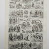 Artillerie, deux planches historiques originales 1948