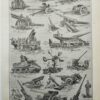 Artillerie, deux planches historiques originales 1948