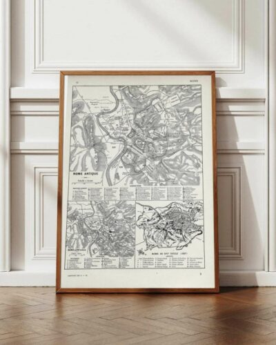 planche-rome-a12.jpg Rome antique, médiévale et Renaissance, plans historiques 1930