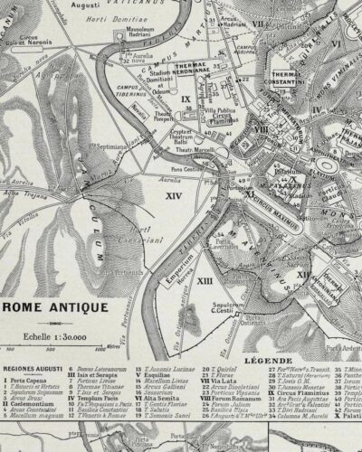 planche-rome-a13.jpg Rome antique, médiévale et Renaissance, plans historiques 1930
