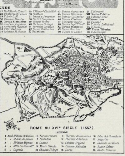 planche-rome-b14.jpg Rome antique, médiévale et Renaissance, plans historiques 1930
