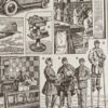 La Poste, métiers et histoire postale, planche originale 1932