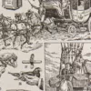 La Poste, métiers et histoire postale, planche originale 1932