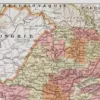 Grande Roumanie, carte mise à jour en 1939, planche édition 1930 – planche encadrée en décoration murale
