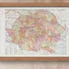 Grande Roumanie, carte mise à jour en 1939, planche édition 1930 – détail de la planche ancienne