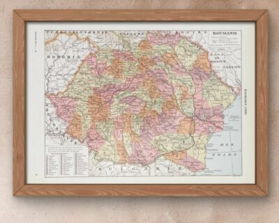 roumanie-a13 Grande Roumanie, carte mise à jour en 1939, planche édition 1930