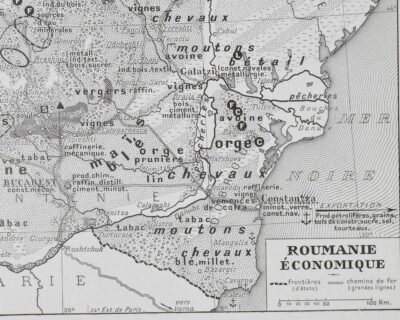 roumanie-a22 Grande Roumanie, carte mise à jour en 1939, planche édition 1930