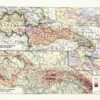 tchecoslovaquie-a10 Tchécoslovaquie, carte mise à jour en 1939, planche édition 1930