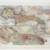 Tchécoslovaquie, carte mise à jour en 1939, planche édition 1930