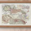 Tchécoslovaquie, carte mise à jour en 1939, planche édition 1930 – détail de la planche ancienne
