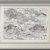 Tchécoslovaquie, carte mise à jour en 1939, planche édition 1930 – verso du document ancien