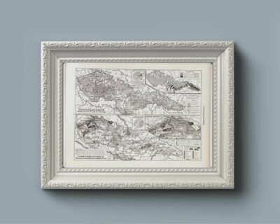 tchecoslovaquie-a21 Tchécoslovaquie, carte mise à jour en 1939, planche édition 1930
