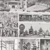 Théâtre histoire 1930, Dionysos Athènes Orange Opéra-Comique – détail de la planche ancienne