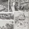 Théâtre histoire 1930, Dionysos Athènes Orange Opéra-Comique – détail de la planche ancienne