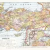 Turquie, carte mise à jour en 1939, planche édition 1930 – planche ancienne entière