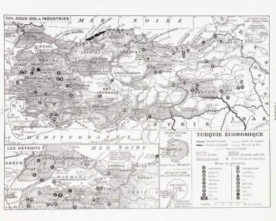 turquie-carte-a20 Turquie, carte mise à jour en 1939, planche édition 1930