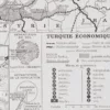 Turquie, carte mise à jour en 1939, planche édition 1930 – verso encadré en décoration murale