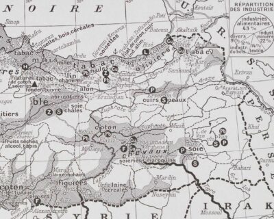 turquie-carte-b22 Turquie, carte mise à jour en 1939, planche édition 1930