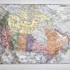 XX11928CANA-R-canada-carte Canada, carte politique en couleurs avec provinces et territoires, planche originale de 1928