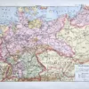XX11932ALLE-R-carte-allemagne-1932 Allemagne en 1932, carte politique en couleurs, document original