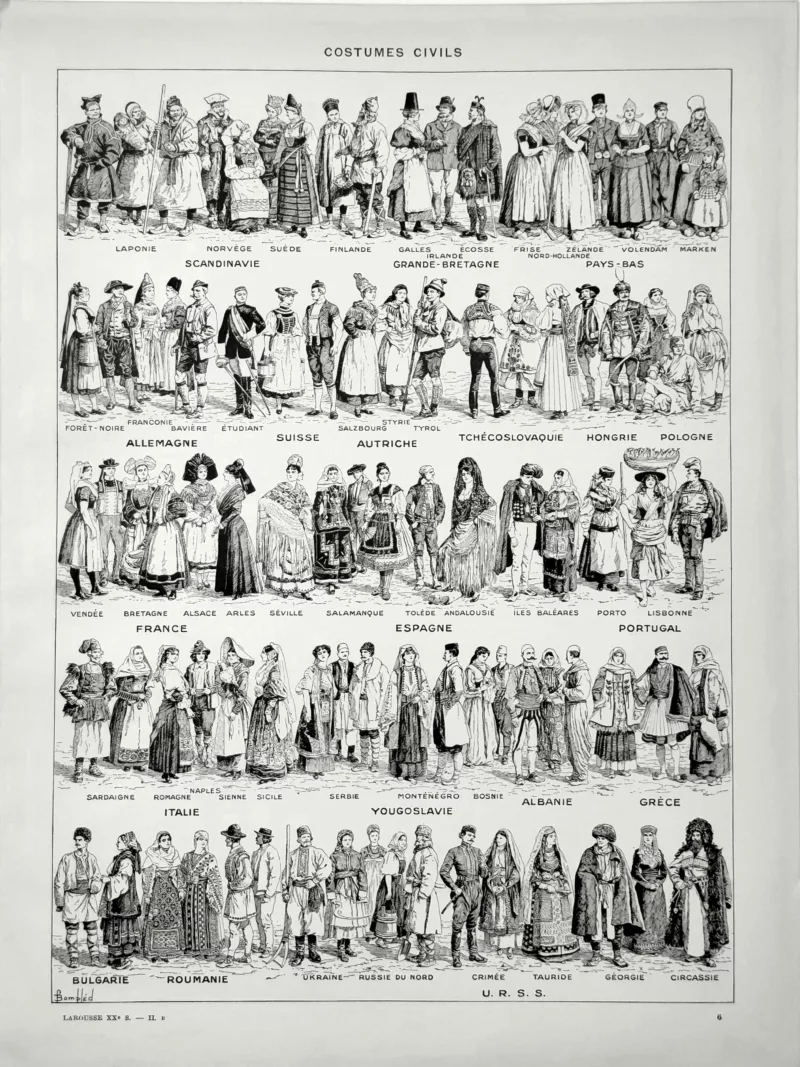 XX21929CO25-V-costumes Costumes et mode des années 1920, verso de la planche originale de 1929