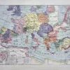 Croisades, carte historique des expéditions, planche encyclopédique de 1929