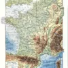 XX31930FRPH-R-france-physique France physique, carte en couleurs du relief et des profondeurs marines par Demoulin, 1930