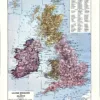 XX31930GRBR-R1-grande-bretagne-carte Grande-Bretagne et Irlande, carte en couleurs avec divisions administratives, planche de 1930