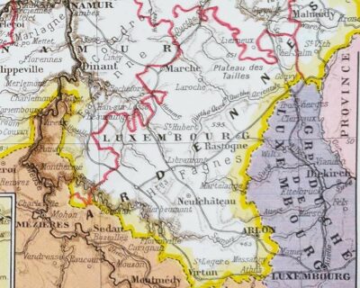 Yougoslavie, carte géographique ancienne, réimpression 1960