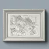 Yougoslavie, carte mise à jour en 1939, planche édition 1930 – verso du document ancien