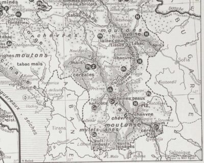 yougoslavie-a22 Yougoslavie, carte mise à jour en 1939, planche édition 1930