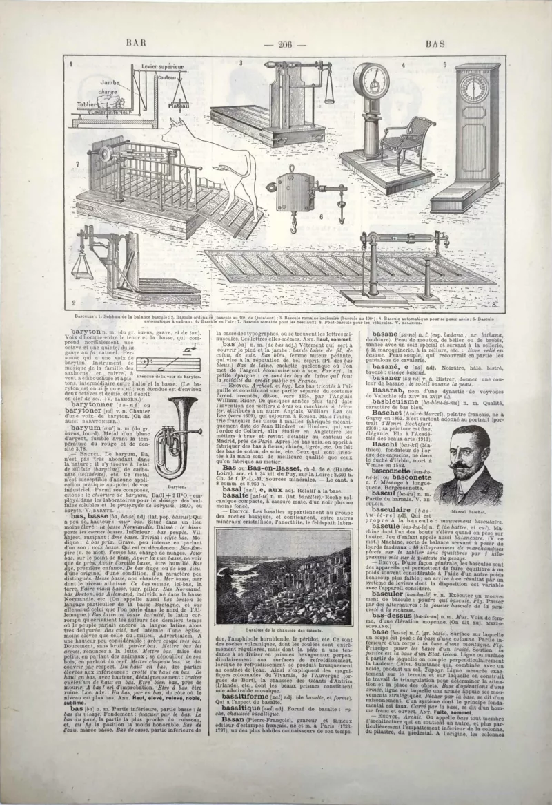 Bascules anciennes et appareils de pesage pour charges lourdes, planche de 1922