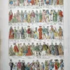 LU11922COSM-R-costumes Costumes civils anciens en couleurs du Moyen Âge à Louis XIII, planche de 1922