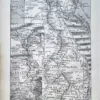 Carte ancienne de l’Égypte et de la vallée du Nil, 1922