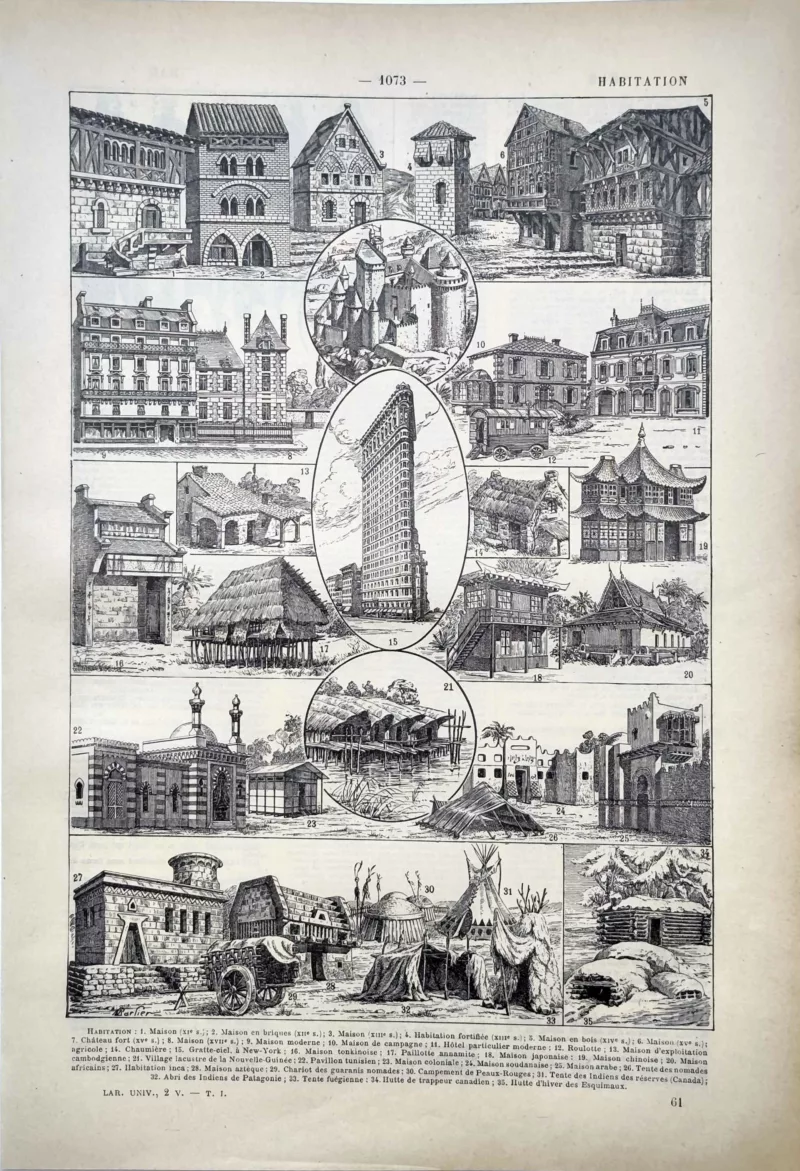 LU11922HABM-R-habitation-maison Maisons et habitats traditionnels du monde, architectures anciennes et modernes, planche de 1922