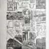 Construction d’une maison, fondations, maçonnerie, charpente et chantiers, planche de 1923