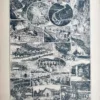 Carrières de marbre, extraction, transport et sciage, planche de Jacques Maurice Dessertenne, 1923