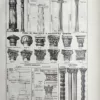 LU21923ORDR-R1-Ordres Ordres architecturaux grecs et romains, colonnes et chapiteaux, planche ancienne de 1923